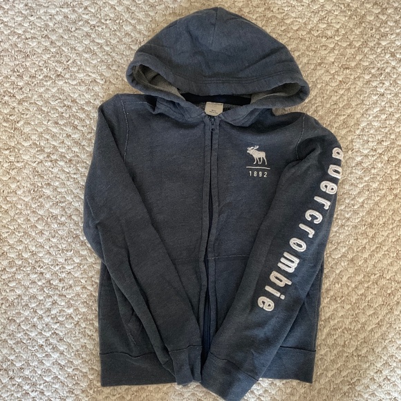 Abercrombie kids - boys zipped hoodie - size 12 - Picture 1 of 7